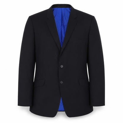 Performance Mens Blue Wool Jacket Blazer Size 44 Regular