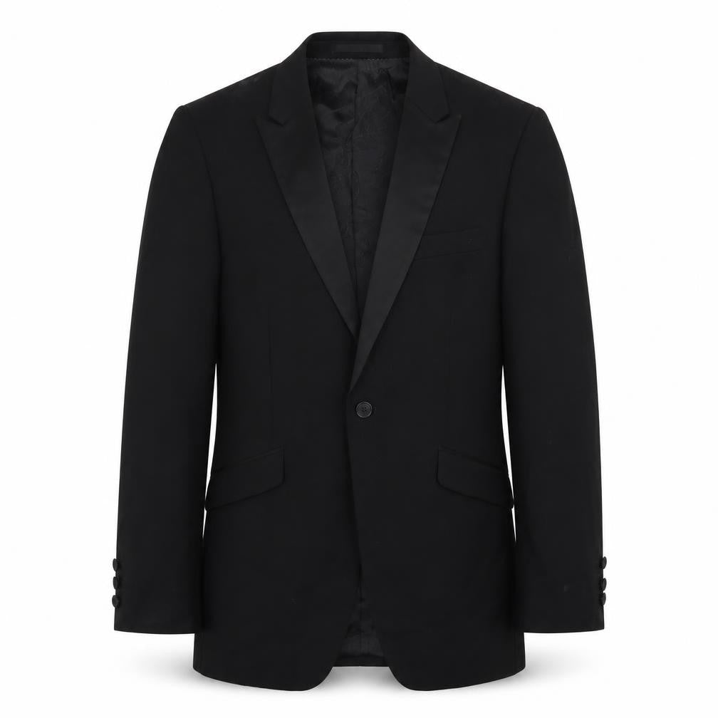 Mens UK Size 38 OneSix5ive Regular Black Suit Jacket