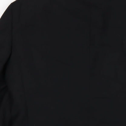 Mens UK Size 38 OneSix5ive Regular Black Suit Jacket