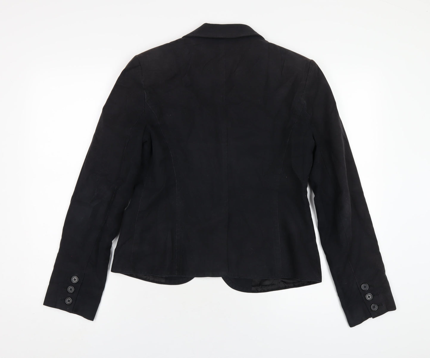 Gap Womens Black Jacket Blazer Size 12 Button