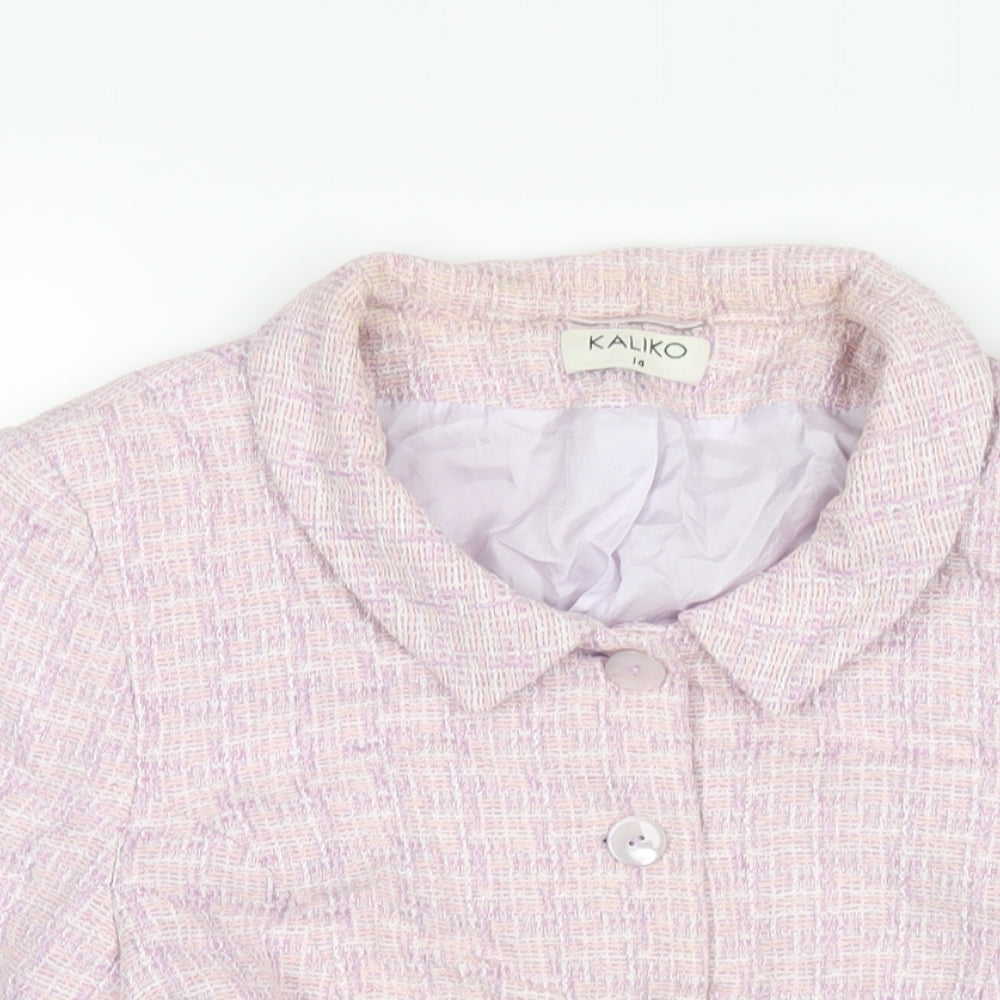 Womens UK Size 14 Kaliko Purple Jacket
