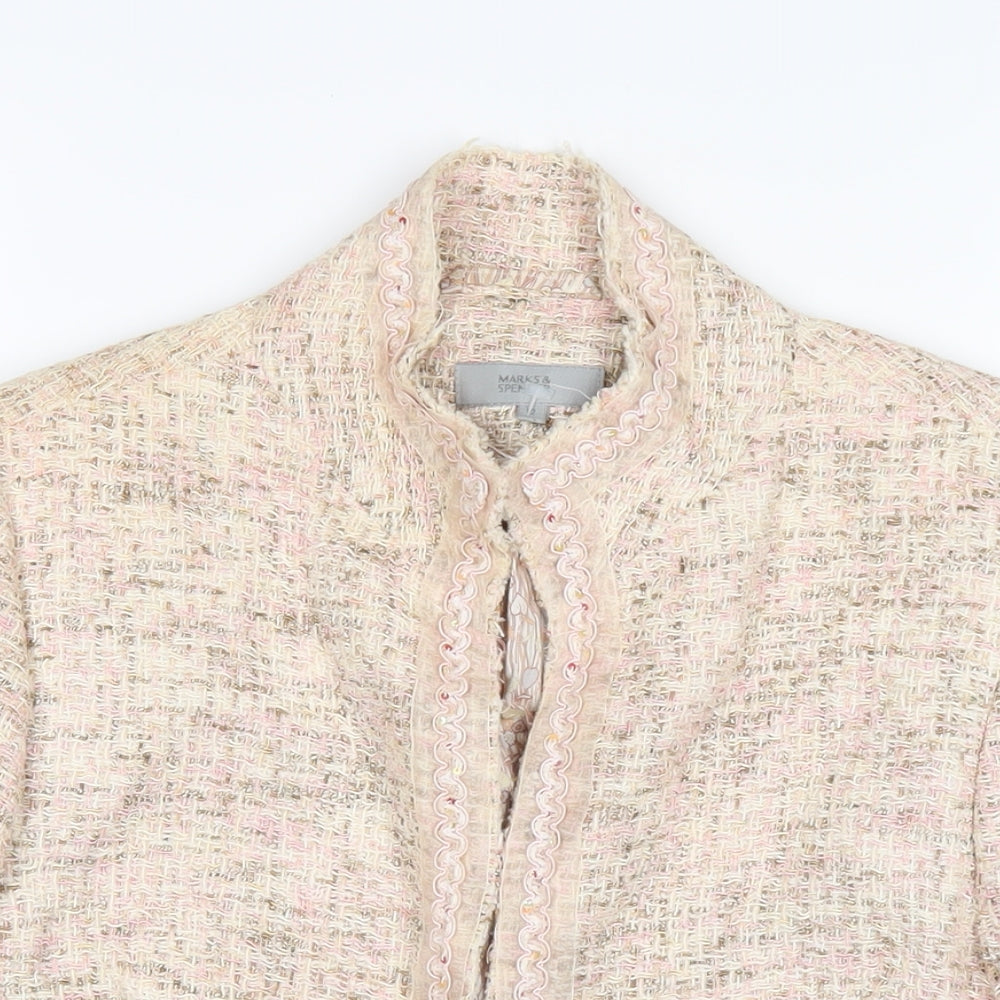 Womens UK Size 12 Marks and Spencer Beige Jacket