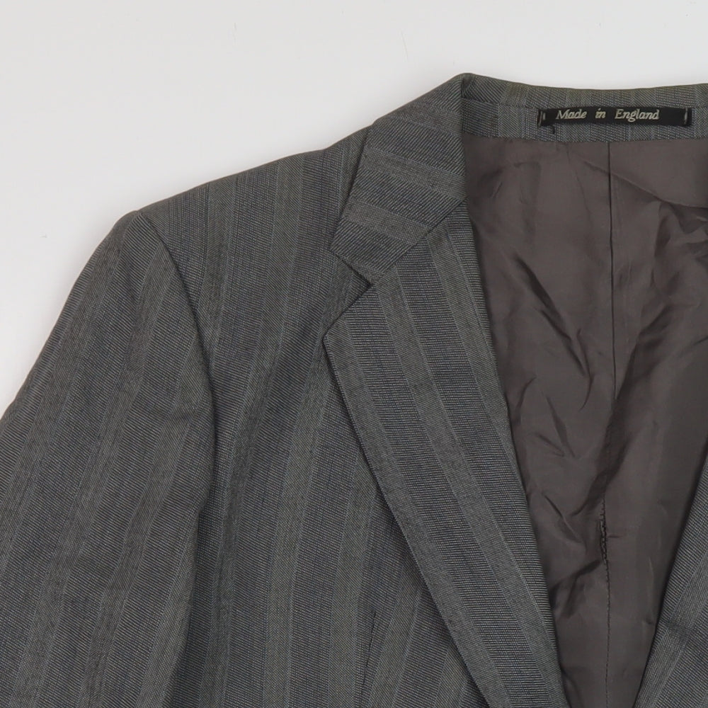 Mens UK Size 44 Eric Spencer Regular Grey Suit Jacket