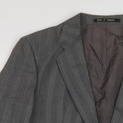 Mens UK Size 44 Eric Spencer Regular Grey Suit Jacket