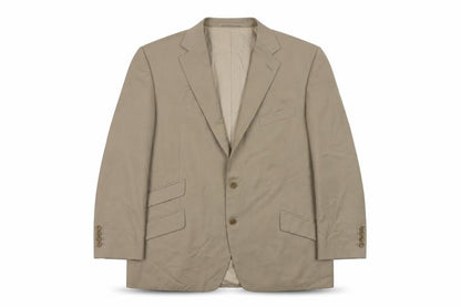 Harris & Howard Mens Beige Polyester Jacket Suit Jacket Size 50 Regular