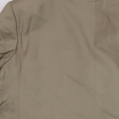 Harris & Howard Mens Beige Polyester Jacket Suit Jacket Size 50 Regular