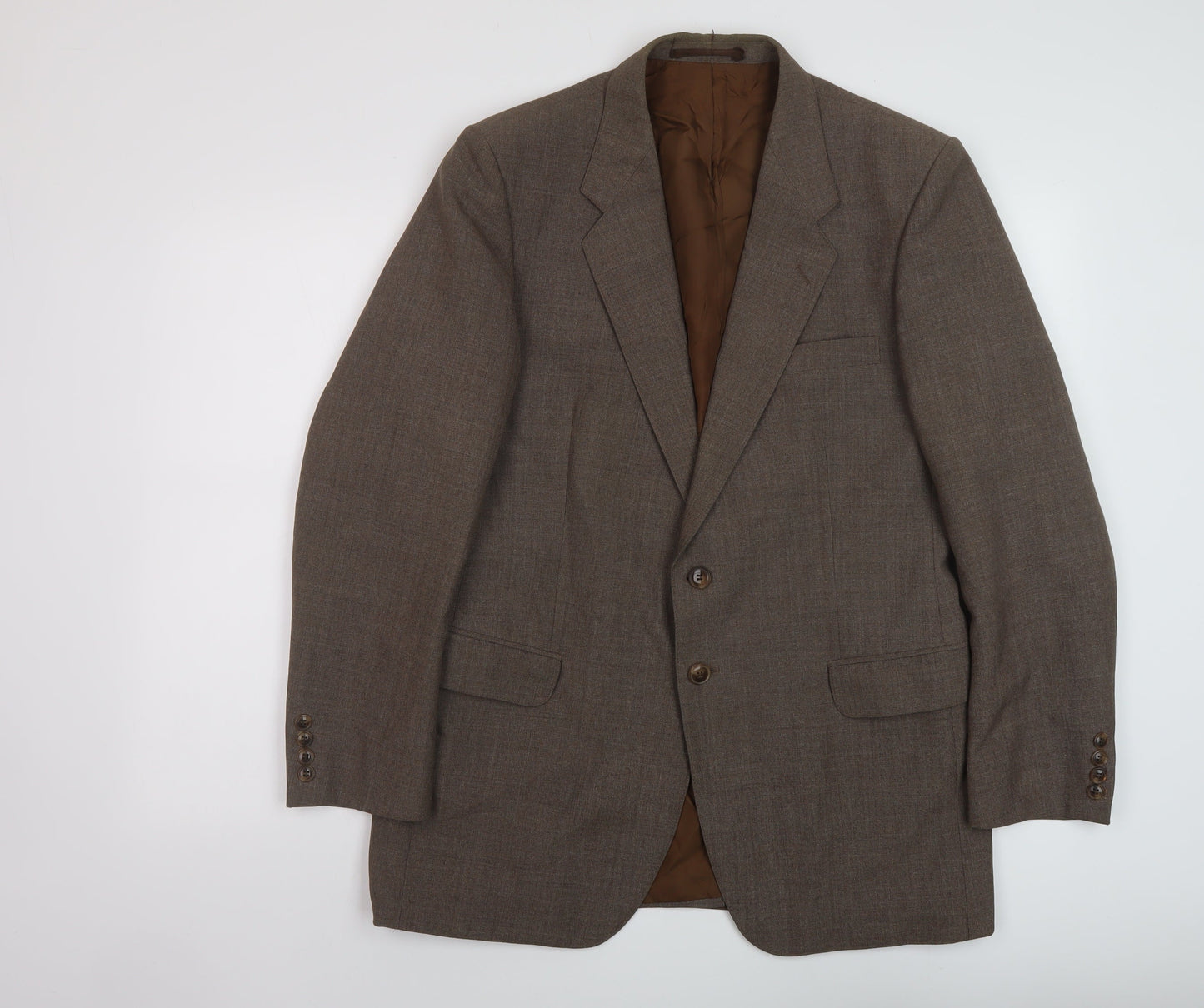 Mens UK Size 40 St Michaels Regular Brown Suit Jacket