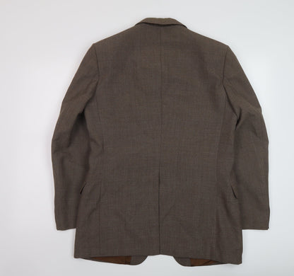Mens UK Size 40 St Michaels Regular Brown Suit Jacket
