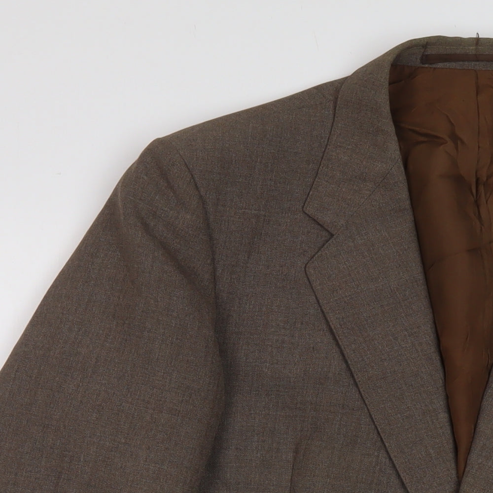 Mens UK Size 40 St Michaels Regular Brown Suit Jacket