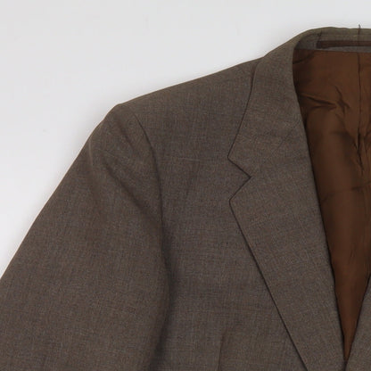Mens UK Size 40 St Michaels Regular Brown Suit Jacket