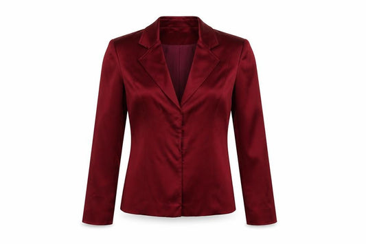 Press & Bastyan Womens Red Jacket Size 8 Hook & Eye