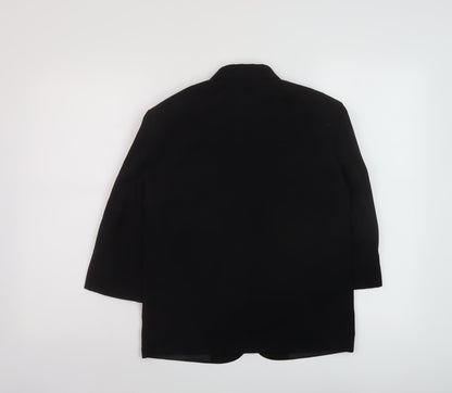 VivaKi Womens Black Jacket Size 8 Button