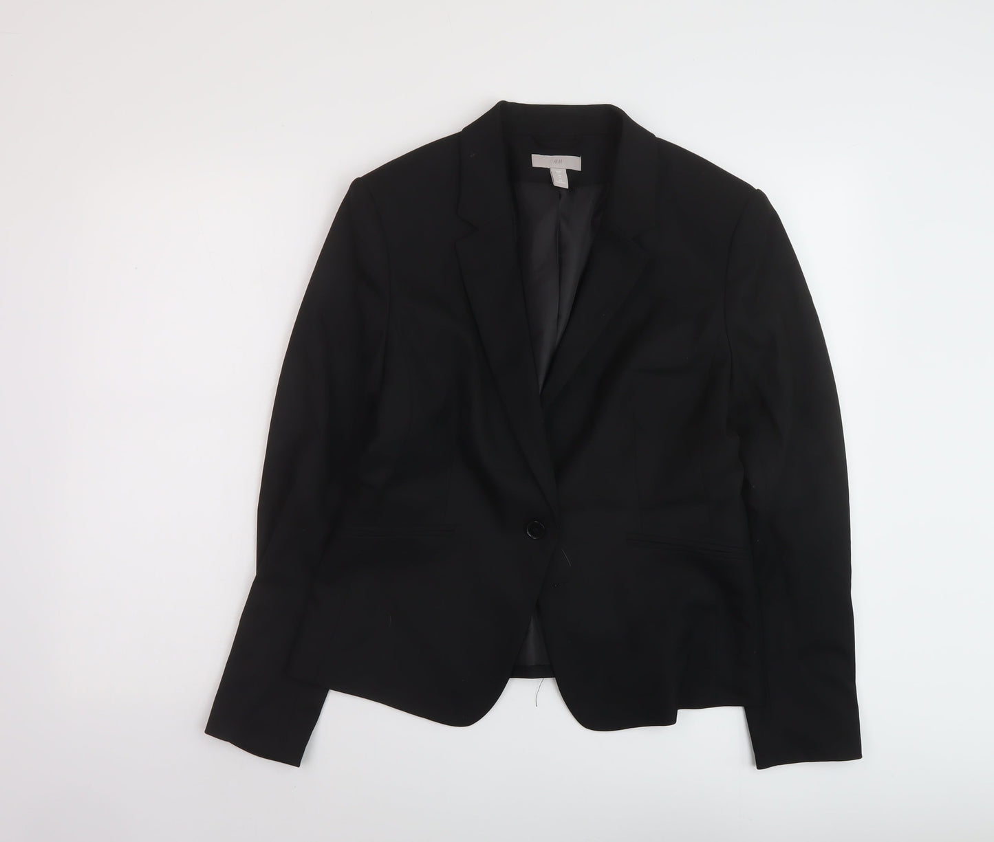 Womens UK Size 14 H&M Black Jacket