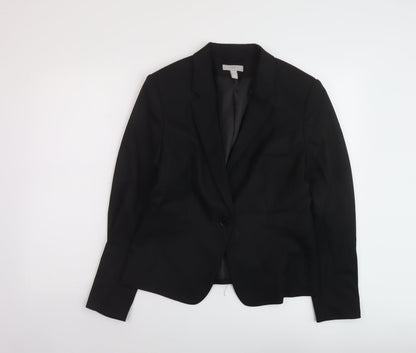 Womens UK Size 14 H&M Black Jacket