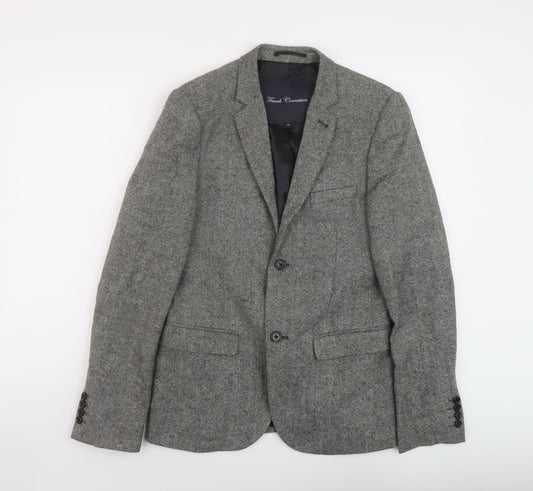 Mens UK Size 36 French Connection Regular Grey Suit Jacket