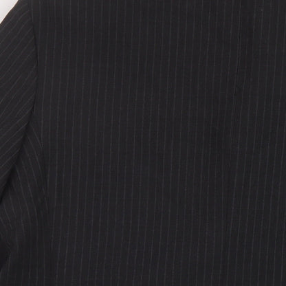 Carveste Mens Grey Striped Polyester Jacket Suit Jacket Size 42 Regular