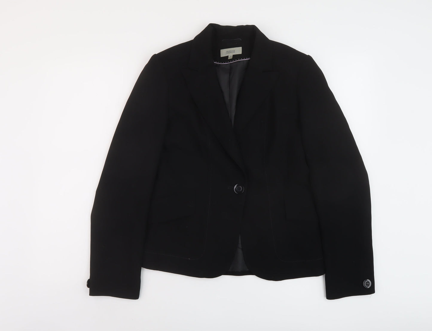 Womens UK Size 10 Marks and Spencer Black Jacket