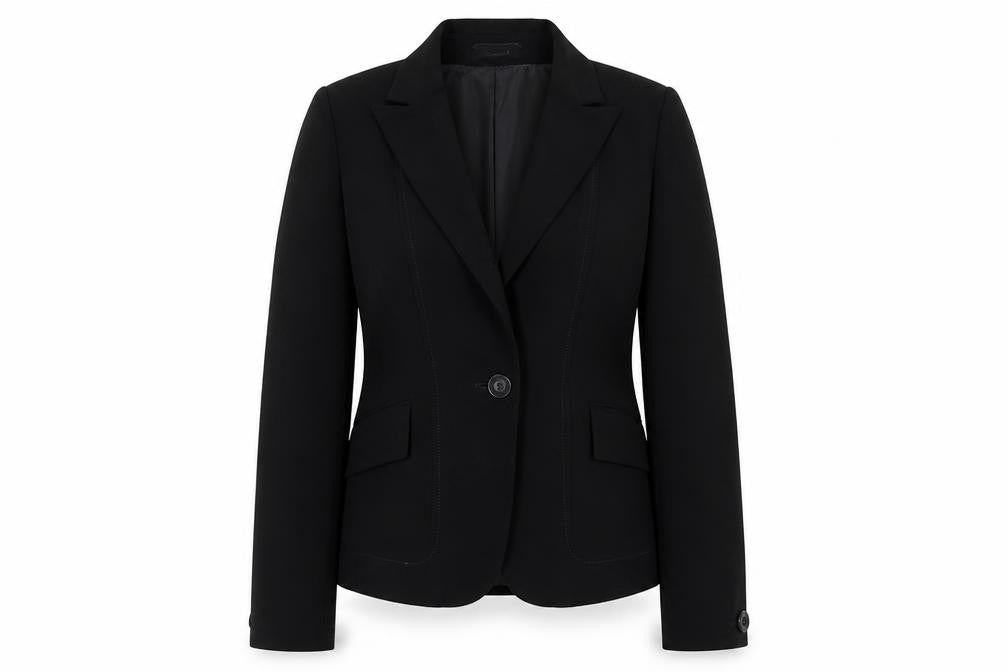 Marks & Spencer Womens Black Jacket Size 10 Button