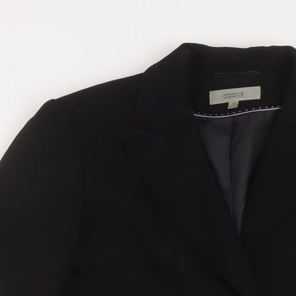 Womens UK Size 10 Marks and Spencer Black Jacket