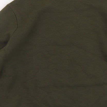 H&M Womens Green Cotton Pullover Sweatshirt Size S Pullover - Vintage