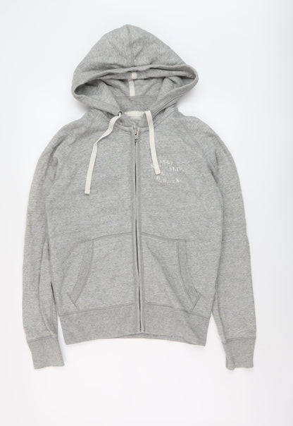 Gap Womens Grey Cotton Full Zip Hoodie Size XS Zip