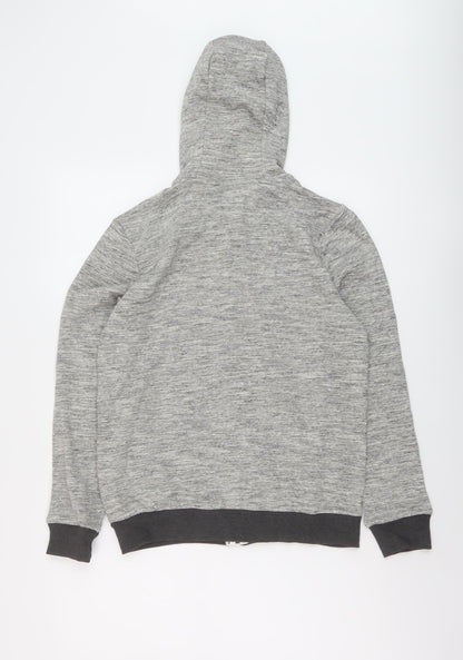 NEXT Boys Grey Cotton Full Zip Hoodie Size 13 Years Zip