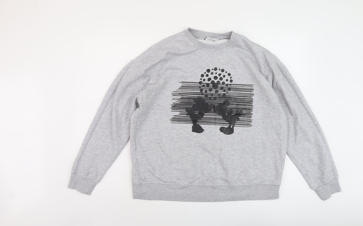 Womens UK Size 12 Disney Grey Pullover Sweatshirt
