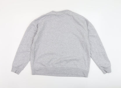 Womens UK Size 12 Disney Grey Pullover Sweatshirt
