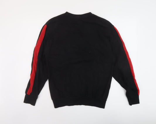 Mens UK Size XS H&M Black Pullover Sweatshirt