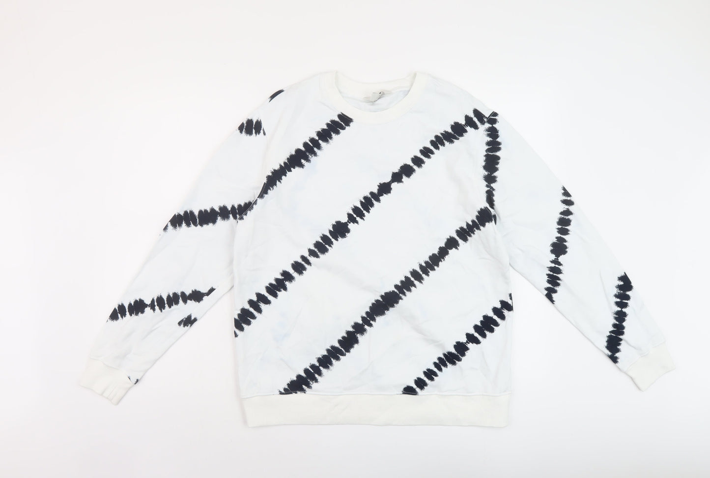 Mens UK Size M Marks and Spencer White Pullover Sweatshirt