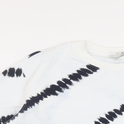 Mens UK Size M Marks and Spencer White Pullover Sweatshirt