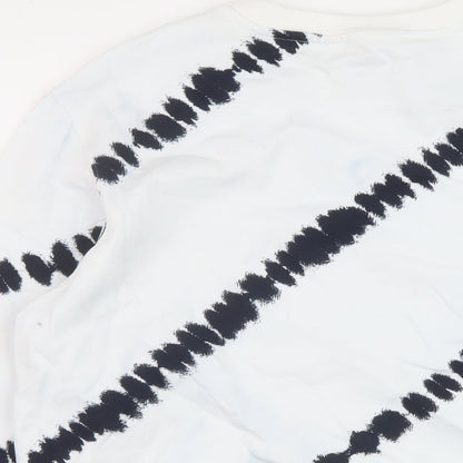 Mens UK Size M Marks and Spencer White Pullover Sweatshirt