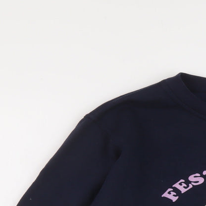 Skinny Dip Womens Blue Cotton Pullover Sweatshirt Size S Pullover - Christmas