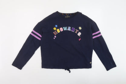 Marks and Spencer Girls Blue Cotton Pullover Sweatshirt Size 13-14 Years Pullover - Harry Potter