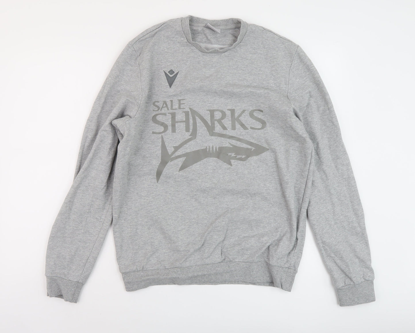 Mens UK Size L Macron Grey Pullover Sweatshirt