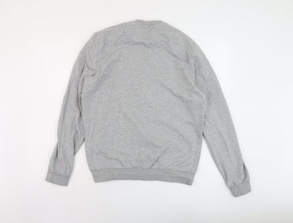 Mens UK Size L Macron Grey Pullover Sweatshirt