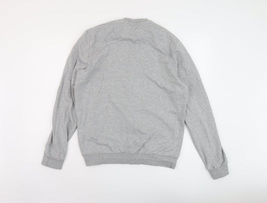 Mens UK Size L Macron Grey Pullover Sweatshirt