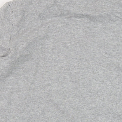 Mens UK Size L Macron Grey Pullover Sweatshirt