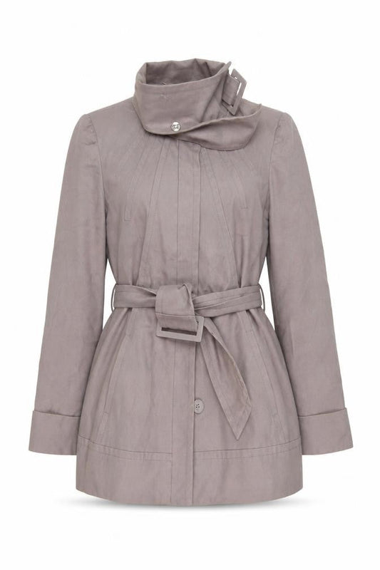 Womens UK Size 12 Warehouse Grey Pea Coat