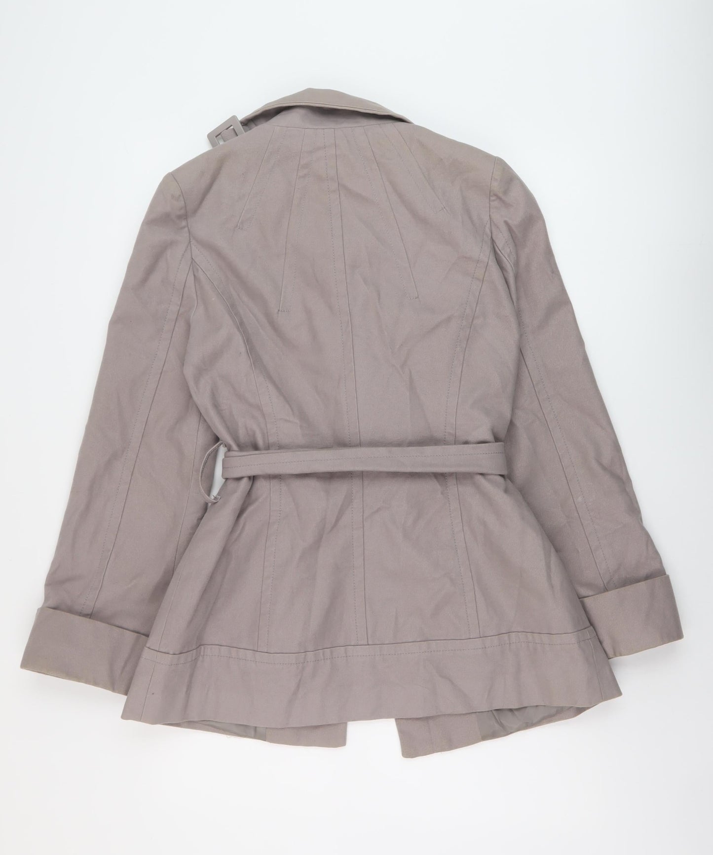 Womens UK Size 12 Warehouse Grey Pea Coat