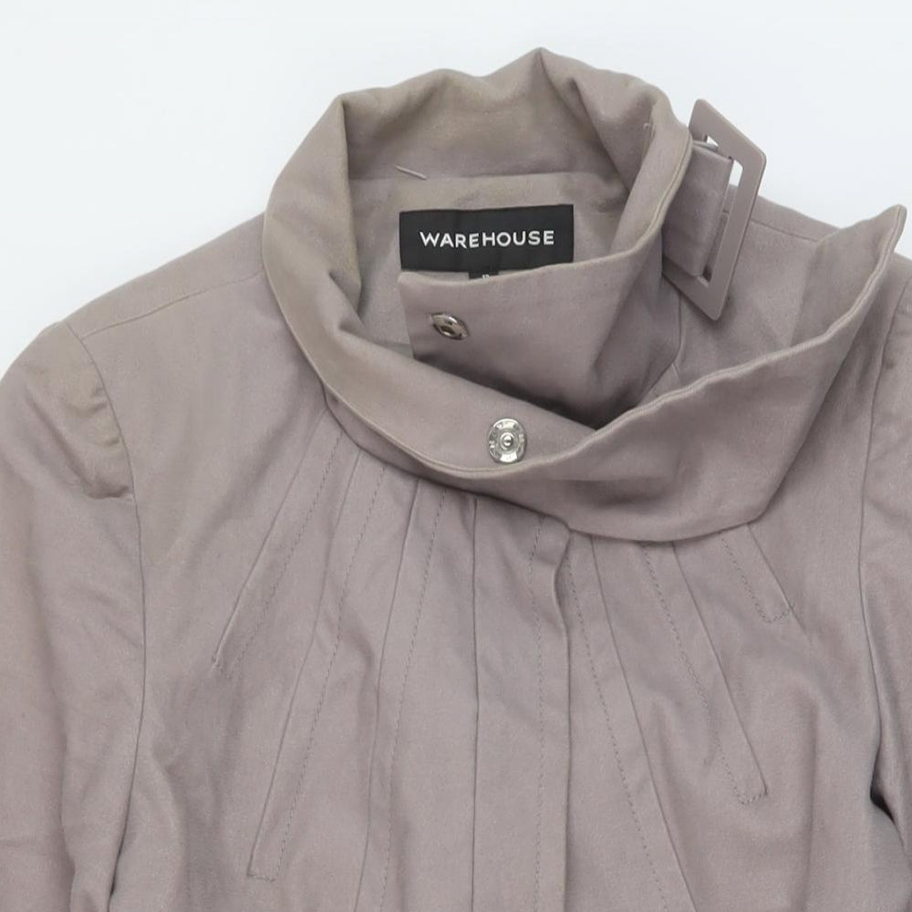 Womens UK Size 12 Warehouse Grey Pea Coat