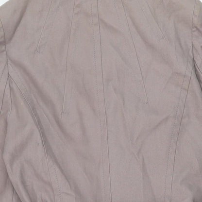 Womens UK Size 12 Warehouse Grey Pea Coat