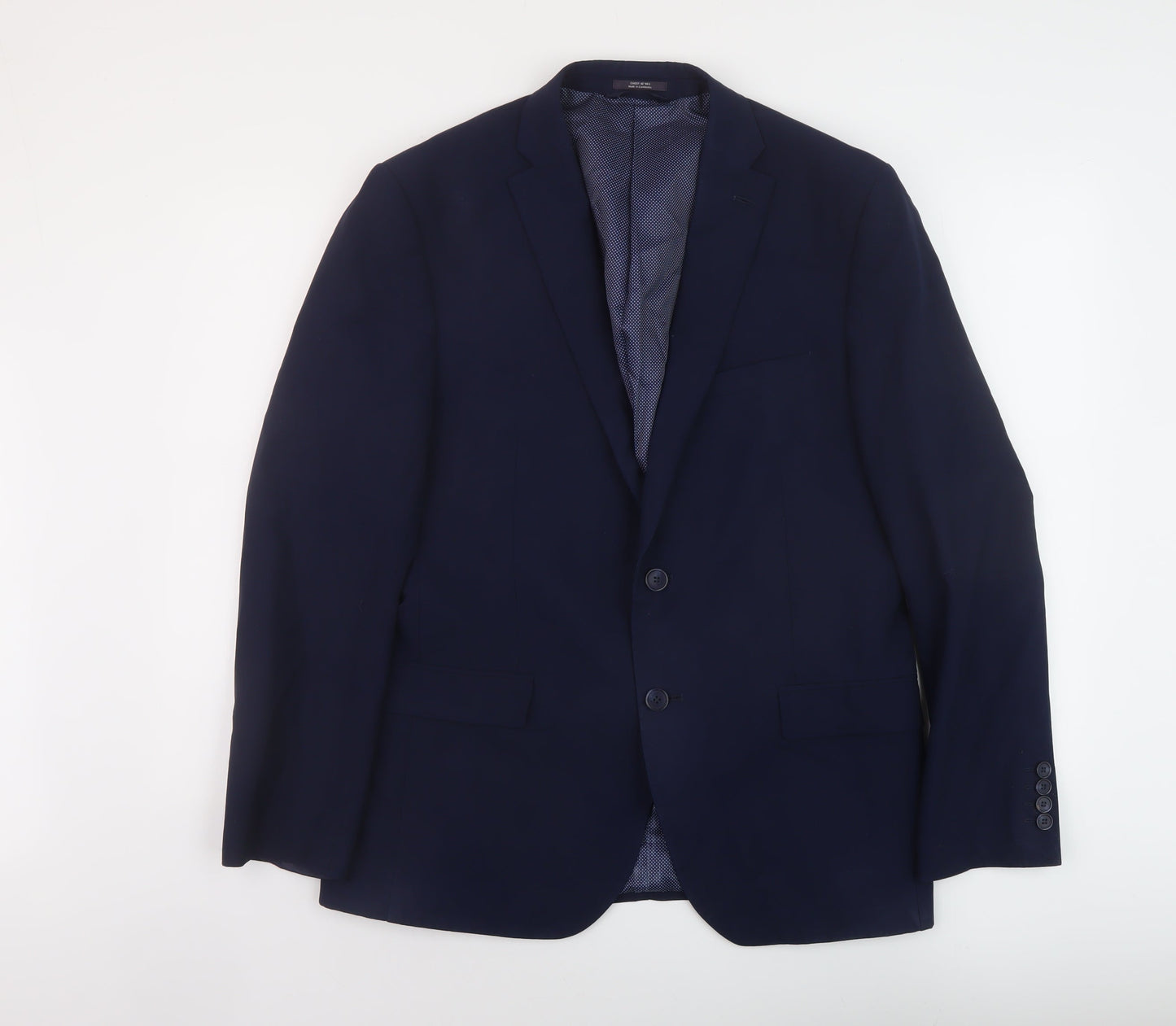 Mens UK Size 42 Marks and Spencer Regular Blue Suit Jacket
