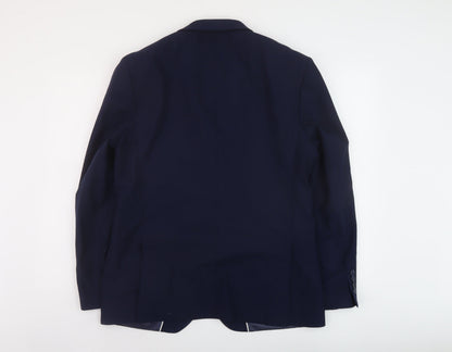 Mens UK Size 42 Marks and Spencer Regular Blue Suit Jacket