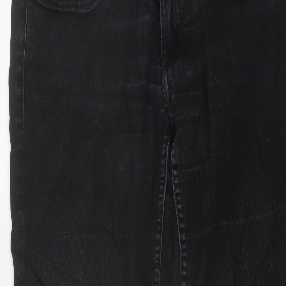 H&M Mens Grey Cotton Straight Jeans Size 29 in L30 in Regular Button