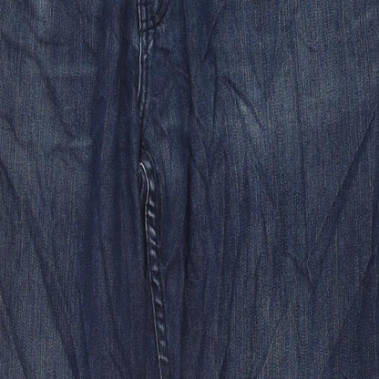 Blazer Mens Blue Cotton Straight Jeans Size 36 in L32 in Regular Button