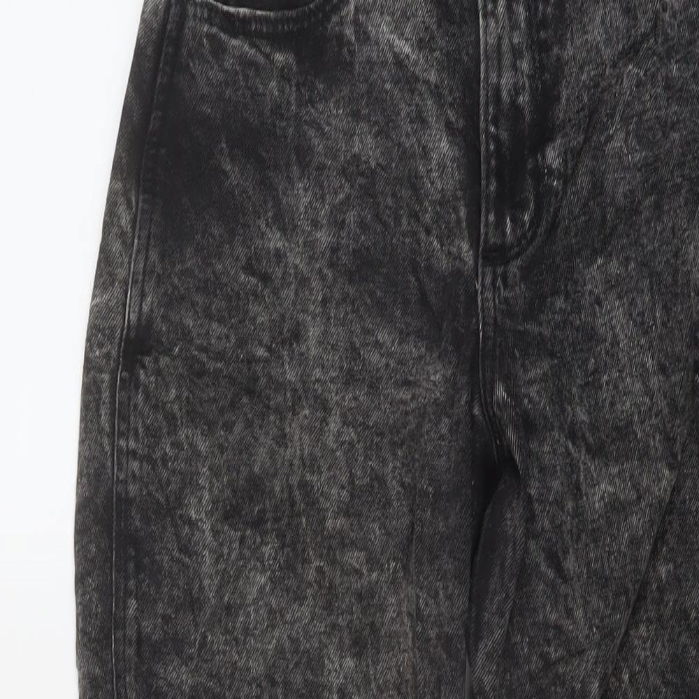 Hollister Womens Black Cotton Mom Jeans Size 25 in L27 in Regular Button