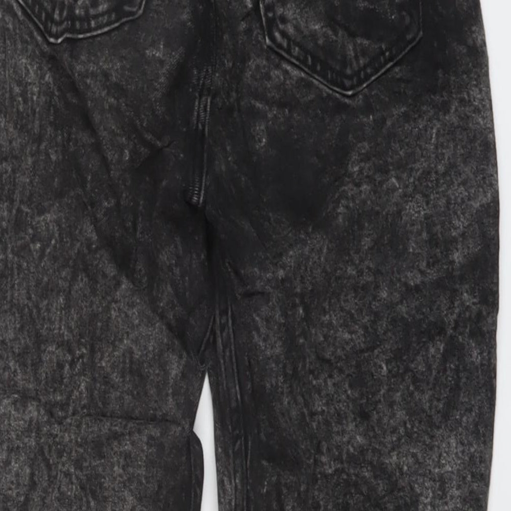 Hollister Womens Black Cotton Mom Jeans Size 25 in L27 in Regular Button