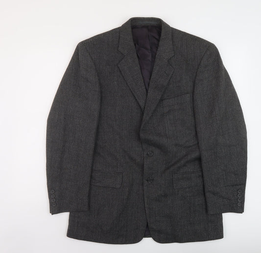 Mens UK Size 42 Brook Taverner Regular Grey Suit Jacket