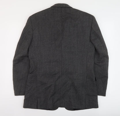 Mens UK Size 42 Brook Taverner Regular Grey Suit Jacket